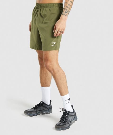 Men's Gymshark Arrival Shorts Olive | NZ 2TPKFI